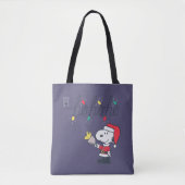 pinda's | Snoopy & Woodstock Ho Ho Ho Tote Bag (Voorkant)