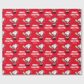 pinda's | Snoopy & Woodstock Ho Ho | Jouw namen to Cadeaupapier (Vlak)