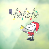 pinda's | Snoopy & Woodstock Ho Ho Window Cling Raamsticker (Vel 3)