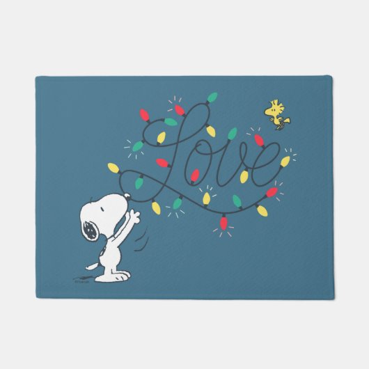 pinda's | Snoopy & Woodstock Holiday Decorting Deurmat (Voorkant)
