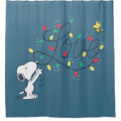 pinda's | Snoopy & Woodstock Holiday Decorting Douchegordijn (Voorkant)