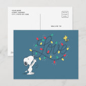 pinda's | Snoopy & Woodstock Holiday Decorting Feestdagenkaart (Voorkant / Achterkant)