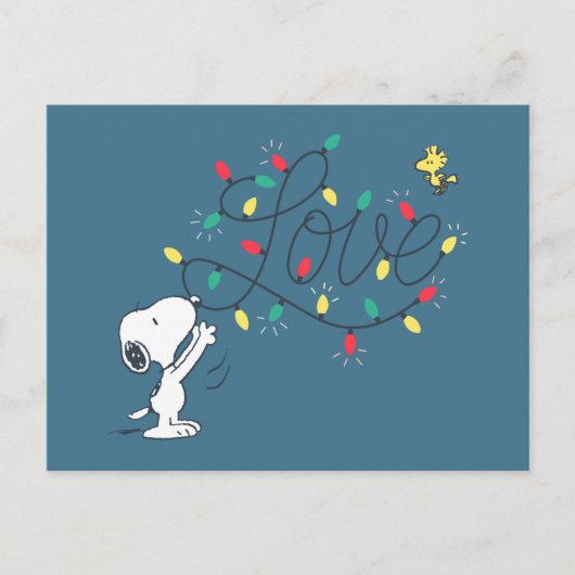 pinda's | Snoopy & Woodstock Holiday Decorting Feestdagenkaart (Voorkant)