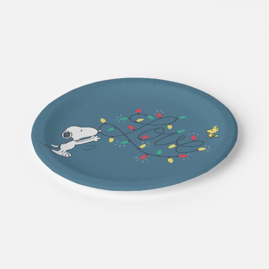 pinda's | Snoopy & Woodstock Holiday Decorting Papieren Bordje (Gekanteld)