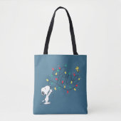 pinda's | Snoopy & Woodstock Holiday Decorting Tote Bag (Voorkant)