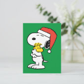 pinda's | Snoopy & Woodstock Holiday Hugs Briefkaart (Staand voorkant)