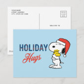 pinda's | Snoopy & Woodstock Holiday Hugs Briefkaart (Voorkant / Achterkant)