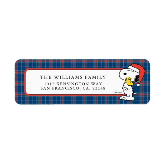 pinda's | Snoopy & Woodstock Holiday Hugs Etiket (Voorkant)