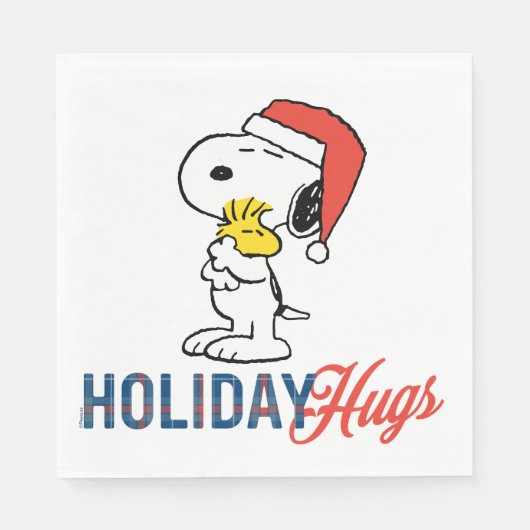 pinda's | Snoopy & Woodstock Holiday Hugs Servet (Voorkant)