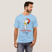 pinda's | Snoopy & Woodstock Holiday Hugs T-shirt (Voorkant volledig)