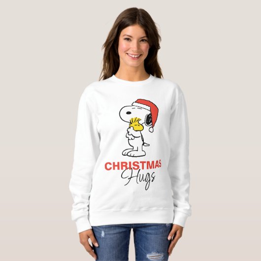 pinda's | Snoopy & Woodstock Holiday Hugs Trui (Voorkant volledig)