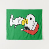 pinda's | Snoopy & Woodstock Holiday Hugs Wandkleed (Voorkant (horizontaal))