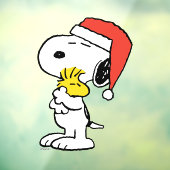 pinda's | Snoopy & Woodstock Holiday Raamsticker (Vel 3)