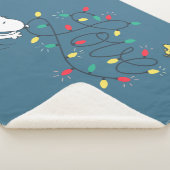pinda's | Snoopy & Woodstock Holiday Sherpa Deken (3/4)