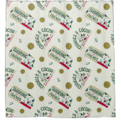 pinda's | Snoopy & Woodstock Hot Cocoa Pattern Douchegordijn (Voorkant)