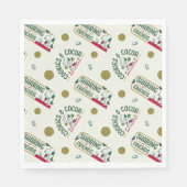 pinda's | Snoopy & Woodstock Hot Cocoa Pattern Servet (Voorkant)