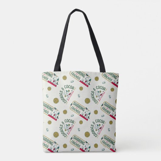pinda's | Snoopy & Woodstock Hot Cocoa Pattern Tote Bag (Achterkant)