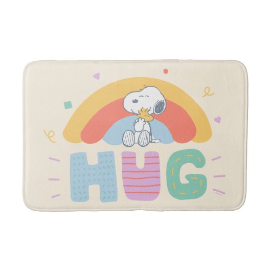 pinda's | Snoopy & Woodstock Hug Badmat (Voorkant)