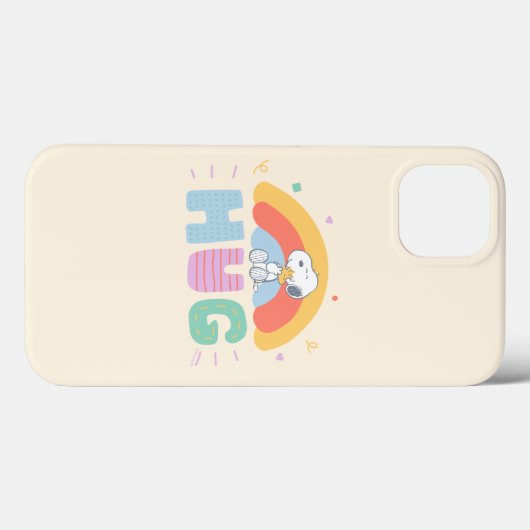 pinda's | Snoopy & Woodstock Hug Case-Mate iPhone Case (Achterkant (horizontaal))