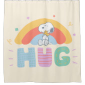 pinda's | Snoopy & Woodstock Hug Douchegordijn (Voorkant)