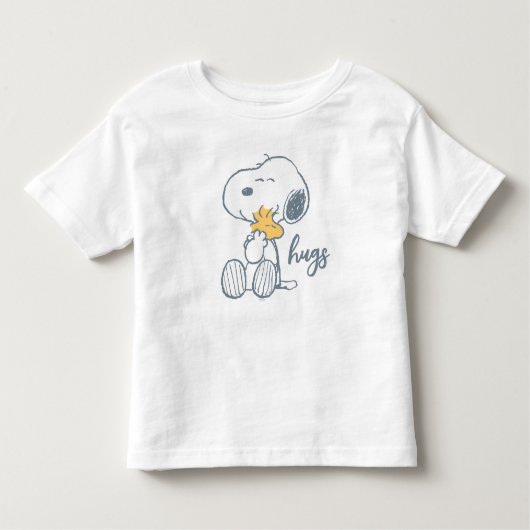 pinda's | Snoopy & Woodstock Hug Kinder Shirts (Voorkant)
