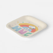 pinda's | Snoopy & Woodstock Hug Papieren Bordje (Gebogen)