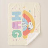 pinda's | Snoopy & Woodstock Hug Sherpa Deken (Voorkant)