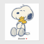 pinda's | Snoopy & Woodstock Hug Sticker (Vel)