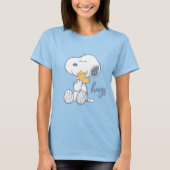 pinda's | Snoopy & Woodstock Hug T-shirt (Voorkant)