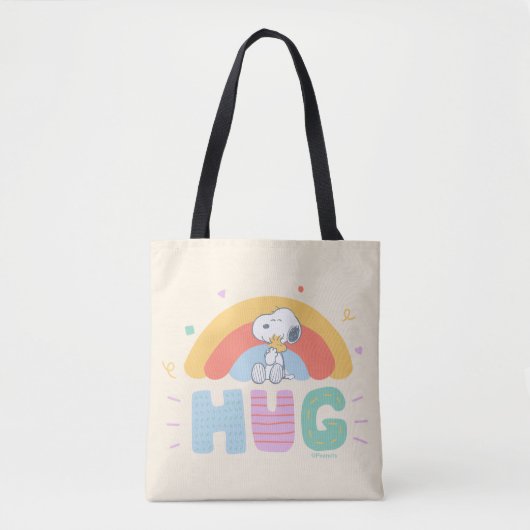 pinda's | Snoopy & Woodstock Hug Tote Bag (Voorkant)