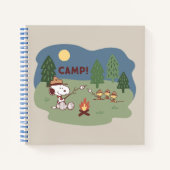 pinda's | Snoopy & Woodstock in de Campfire Notitieboek (Voorkant)