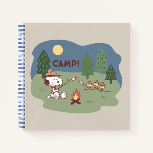 pinda's | Snoopy & Woodstock in de Campfire Notitieboek (Voorkant)