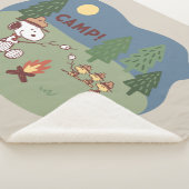 pinda's | Snoopy & Woodstock in de Campfire Sherpa Deken (3/4)
