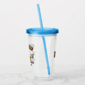 pinda's | Snoopy & Woodstock | Jouw namen toevoege Acryl Drinkbeker (Links)