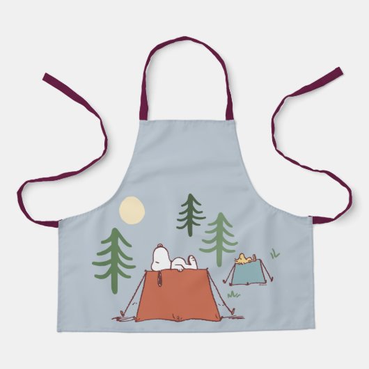 pinda's | Snoopy & Woodstock | Jouw namen toevoege Schort (Voorkant)