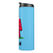 pinda's | Snoopy & Woodstock | Jouw namen toevoege Thermosbeker (Geroteerd rechts)