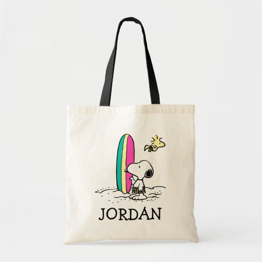 pinda's | Snoopy & Woodstock | Jouw namen toevoege Tote Bag (Voorkant)