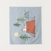 pinda's | Snoopy & Woodstock | Jouw namen toevoege Wandkleed (Voorkant)