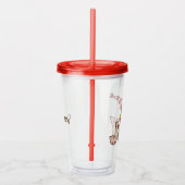 pinda's | Snoopy & Woodstock Joy Sled Ride Acryl Drinkbeker (Rechts)