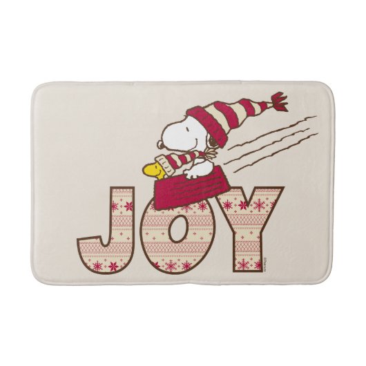 pinda's | Snoopy & Woodstock Joy Sled Ride Badmat (Voorkant)