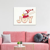 pinda's | Snoopy & Woodstock Joy Sled Ride Canvas Afdruk (Insitu (Woonkamer))