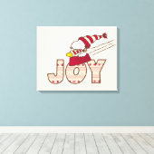 pinda's | Snoopy & Woodstock Joy Sled Ride Canvas Afdruk (Insitu (Houten vloer))