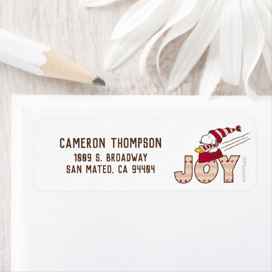 pinda's | Snoopy & Woodstock Joy Sled Ride Etiket (Insitu)