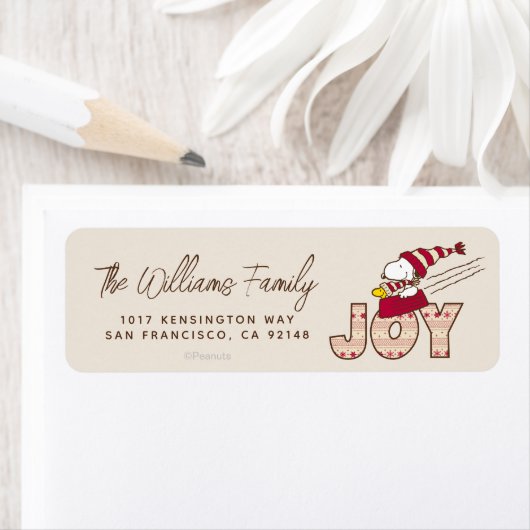 pinda's | Snoopy & Woodstock Joy Sled Ride Etiket (Insitu)