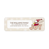 pinda's | Snoopy & Woodstock Joy Sled Ride Etiket (Voorkant)