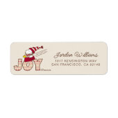 pinda's | Snoopy & Woodstock Joy Sled Ride Etiket (Voorkant)