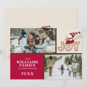 pinda's | Snoopy & Woodstock Joy Sled Ride Feestdagenkaart (Voorkant / Achterkant)