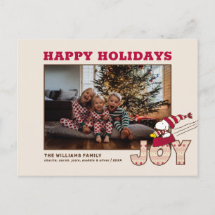 pinda's   Snoopy & Woodstock Joy Sled Ride Feestdagenkaart