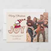 pinda's | Snoopy & Woodstock Joy Sled Ride Feestdagenkaart (Voorkant)