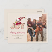 pinda's | Snoopy & Woodstock Joy Sled Ride Feestdagenkaart (Voorkant / Achterkant)